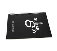 RUNROTOO Cuaderno de Partituras A4 para Guitarra Portátil Libro de Música Seis Líneas y Cuadrícula de Acordes Cuaderno de Notas DIY para Principiantes y Suministros para Guitarristas