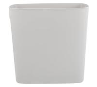 RUNROTOO Cubo de Basura Delgado Multiusos de Plástico para Cocina y Baño, Color Gris Cálido, Diseño Ahorra Espacio para Lugares Estrechos, Cesta de Papel para Desechos Domésticos
