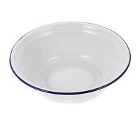 RUNROTOO Cuenco Esmaltado Vintage para Horno de Cocina, Plato Redondo de Gran Capacidad, Resistente y Seguro para Preparar Tartas y Postres Estilo Clásico