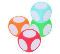 RUNROTOO Dados borrables de 6 cm en Forma de Cubo, 4 Piezas de Espuma EVA Ligeras para Actividades educativas y Juegos didácticos para Estudiantes y Maestros