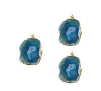 RUNROTOO de Colgantes de Azul Natural en Estilo Cosplay y Bricolaje 3 Piezas Diseño de Anillo Mini y Campanillas de Viento para Accesorios Decorativos