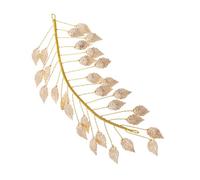 RUNROTOO Diadema para Mujer Diseño de Hoja en Tonos Dorados de Aleación, Práctica y Fácil de Poner, Adecuada para Compromisos y Eventos de Belleza