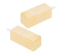 RUNROTOO Difusor de Oxígeno para Acuario de Agua Dulce y Marina, Piedra de Burbujas de Madera Ligera y Silenciosa, Pack de 2 Piezas para Skimmer de Proteínas
