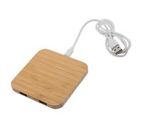 RUNROTOO Estación de Carga de teléfono inalámbrica de Madera con diseño Divisor - Cargador inalámbrico QC/PD Compatible con Smart Watches y Tablets para Uso Familiar