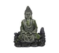 RUNROTOO Estatua de Buda de Resina para Acuario, Decoración Antigua para Pecera, sin Contaminación y Fácil de Colocar, Adecuado para Decoración Ambiental de Acuarios