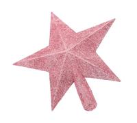 RUNROTOO Estrella Rosa para Árbol de Navidad de Plástico, Adorno Decorativo Cima del Árbol Que Ilumina y Decora el Ambiente Festivo Hogar o Restaurante