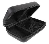 RUNROTOO Estuche para Grabadora de Voz Cremallera Suave, Organizador de Electrónica en Eva y Nylon, Bolsa de Viaje para Accesorios Pequeños y Cables en Color Negro