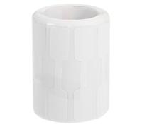 RUNROTOO Etiquetas de Precio Autoadhesivas para Joyería, 500 Unidades en Rollo, Pequeñas Etiquetas Blancas de Papel Kraft para Anillos, Collares y Pulseras, Uso Minorista y Manual,