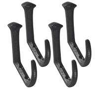 RUNROTOO Ganchos Rusticos de Hierro Fundido para Colgar Ropa, 4 Ganchos Montados en Pared, Ideales para Pasillo, Jardín y Entrada de Casa