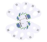 RUNROTOO Herramienta de Medición de Diámetro 2 Piezas Regla de Plástico Portátil, Fácil para Arándanos y Frutas para Cocina