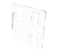 RUNROTOO Herramienta para Trabajar la Madera, Plantilla de Fresadora Guía Acrílica para Proyectos de Marcado y Tallado en Carpintería