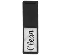 RUNROTOO Imán para Lavavajillas Doble Cara Negro, Señal Magnética de Limpio y Sucio, Adhesivo Acrílico y Abs, Indicador para Organización de Cocina y Uso en Lavavajillas de Acero