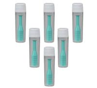 RUNROTOO Insertador de Soporte de Lente con Ventosa 6piezas, Herramienta Ligera y Portátil de Abs para Extracción y Colocación Diaria de Lentes de Contacto Verdes