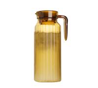 RUNROTOO Jarra Refrescantes de 1100 Fría y Agua de Rayas Acrílica Diseño Ml de Resistente al Calor Frío de Acción de Gracias Adecuado para Cenas Bebidas