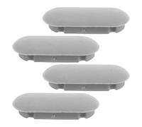 RUNROTOO Kit de 4 protectores para asiento de inodoro - Protectores elevadores para asiento de inodoro - Almohadillas amortiguadoras de plástico para cierre silencioso en el baño, 4,5 x 1,8 x 1 cm.