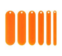 RUNROTOO Lanzaderas de Tejer para Redes de Pesca 6piezas de Plástico Naranja Función de Reparación Multisize para Accesorios de Pesca