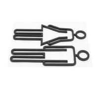 RUNROTOO Letreros para Baño Hombres y Mujeres de Alta Gama, Placas Señalización Puerta Baño Negro, Señal Identificación Inodoro Metálico Efecto Lujo para Uso Comercial y Público