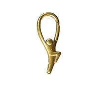 RUNROTOO Llavero Gym de Latón Diseño Retro y Figura de Gimnasta, Clip para Llavero Ligero Adecuado para Manual DIY y Uso al Aire Libre