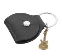 RUNROTOO Llavero Único para Guitarra Bolsa de Almacenamiento de Púas, Material PU Resistente y Diseño Práctico para Guardar Púas Acústicas en Cualquier Lugar