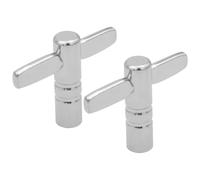 RUNROTOO Llaves de Afinación de Batería 2piezas de Hierro Color Plata Portátiles y Fáciles de Guardar para Batería, Herramienta Ajustable para Percusionistas Estilo Varios estilos