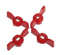 RUNROTOO Manija de Válvula de Aleación de Aluminio 4 Piezas, Palanca de Control del Grifo Exterior, Orificio 8x6 Mm, Repuesto para Válvula de Agua Jardín, Manejo Antideslizante