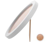 RUNROTOO Marco de Fotos para Decorar Fotos y Bordados de Madera Blanco Redondo Estilo Europeo Simple Soporte de Exhibición en Casa u Oficina