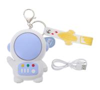 RUNROTOO Mini Ventilador Portátil de Llavero Carga Usb, Ligero Plástico, Adecuado para Verano en Casa o Dormitorio, Recargable y Fácil de Transportar