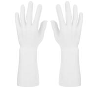 RUNROTOO Modelos de Mano Masculina Multifunción para Joyas, Soporte Decorativo para Anillos, Manos de Maniquí de Goma Hueca, Izquierda y Derecha, 2 Piezas para Exhibición y Decoración