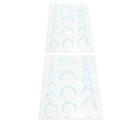 RUNROTOO Molde de Papel para Manualidades de Filigrana 3d 2 Piezas de Plástico en Forma de Medias Esferas para Profesionales Manualidades DIY
