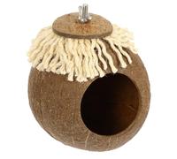 RUNROTOO Nido de Pájaros Colgante Hecho de Cáscara Natural Diseño Único y Decorativo para Casa de Cría y Descanso de Aves Pequeñas