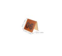 RUNROTOO Números de Mesa Acrílicos Doble Cara Paquete de 10 Unidades en Diseño en V Invertida Fácil Colocación y Limpieza para Restaurantes y Escenas de Detective
