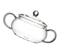 RUNROTOO Olla de Vidrio Resistente al Calor de 1400ml con Tapa, Cacerola Multiusos para Cocinar en Cocina Eléctrica y Servir Alimentos