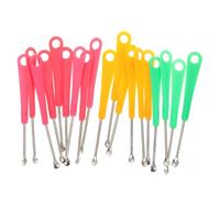 RUNROTOO Palillos Oídos 200piezas Diseño Ergonómico y Acero Inoxidable Anti-rust para Limpieza Eficaz y Cómoda del Cerumen en Uso Doméstico Color Aleatorio