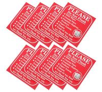 RUNROTOO Pegatinas para Baño 24 Unidades, Etiquetas Adhesivas Transparentes de Aviso por Favor No Tire Nada Que No Sea Papel Higiénico para Inodoro, Fáciles de Aplicar y Resistentes,