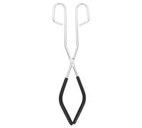 RUNROTOO Pinzas de Crisol de Hierro para Laboratorio, Abrazadera Portátil para Sujeción de Cristalería y Uso en Refinación de Metales y Experimentos