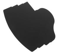 RUNROTOO Plantilla de Barba para Hombres 4 Piezas Diseño de Línea del Cabello en Pvc Negro, Herramienta Fácil de Almacenar para Uso en Barbería y Hogar
