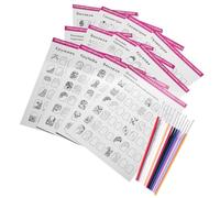 RUNROTOO Plantillas para Practicar Nail Art Cuadernos de Dibujo y Pinceles para Mejorar Técnicas de Manicura y Diseño de Uñas en Salón