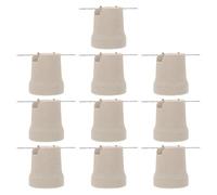 RUNROTOO Portalámparas de cerámica E27 con soporte de montaje, portalámparas de porcelana resistente al calor, de rosca Edison E27 para bombillas LED de filamento e iluminación de techo.