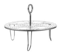 RUNROTOO Rejilla Soporte Resistente y No Deformable Redonda de Acero Inoxidable para Cocinar al Vapor para Huevos y Alimentos Pequeños
