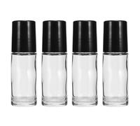 RUNROTOO Roll-on Prevención de Fugas 4 Botellas de 30 Ml de para Aceites Portátiles y Rellenable para Uso y