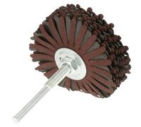 RUNROTOO Rueda Abrasiva Adecuado para Pulir Superficies Curvas Irregulares para Muebles Mango, Papel de Lija de 20 Capas Resistente Abrasión