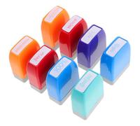 RUNROTOO Sellos para Profesores 8 Piezas Coloridos de Evaluación y Recompensa, Juego de Sellos para Calificación en Aula y Actividades Educativas de Primaria