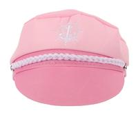 RUNROTOO Sombrero Marinero Rosa para Fiesta y Cosplay, Tamaño Ajustable de Poliéster Twill Que Añade Elegancia y Estilo Sofisticado para Niñas