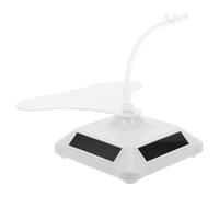 RUNROTOO Soporte de exhibición con energía Solar y Plataforma giratoria motorizada: Expositor Giratorio para figuritas, Vitrina de Gafas de Sol y Mesa de exhibición.