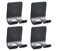 RUNROTOO Soporte para Afeitadoras de 4 Piezas sin Taladro en Aluminio Espacial, Ganchos de Almacenamiento Resistentes para Baño, Organizador Multifuncional para Toallas y Cables Eléctricos