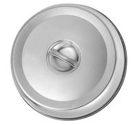 RUNROTOO Tapa Redonda de Acero Inoxidable para Barbacoa y Bistec, Cubierta Antisalpicaduras con Retención de Calor y Resistente al Óxido, Adecuado para Cocinar al Aire Libre