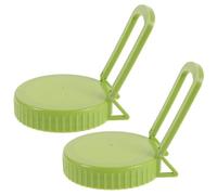 RUNROTOO Tapas y Soporte Reutilizable 2 Piezas para Frascos de Germinación Plástico Verde para Tarro Mason de Boca Ancha para Germinar Alfalfa en Casa Balcón