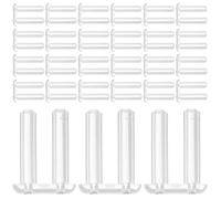 RUNROTOO Tapones de Plástico para Gafas sin Montura, 200 Piezas, Fundas de Compresión Duraderas, Orificio Pasante 1.6x0.8x7.0 Mm, Accesorios de Reparación y Recambios para Gafas