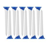 RUNROTOO Tees de Golf de Plástico TPE Blancos, Resistentes y Seguros para Golf, Pack de 10 Piezas para Uso Indoor y Outdoor Diseño Sencillo y Creativo
