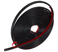 RUNROTOO Tira de Sellado Negra 6 M para Puertas y Ventanas, Burlete de Calafateo Adhesivo Fuerte, Relleno de Huecos para Aislamiento Térmico E Insonorización, Cinta para Climatización